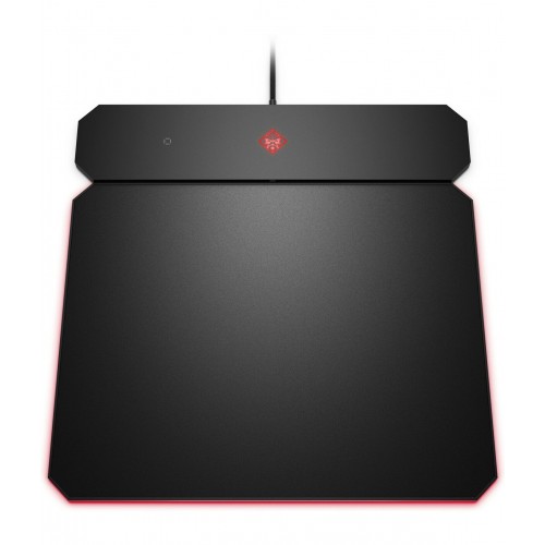 Коврик HP OMEN Outpost 6CM14AA/USB-A/зарядка Qi/черный