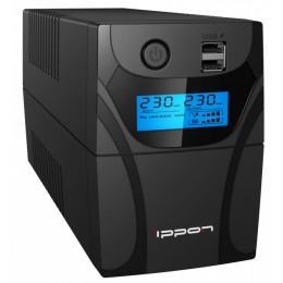 ИБП Ippon Back Power Pro II 500, 500VA, 300ВТ, AVR 162-290В, 4хС13, управление по USB, RJ-45, LCD, без кабелей
