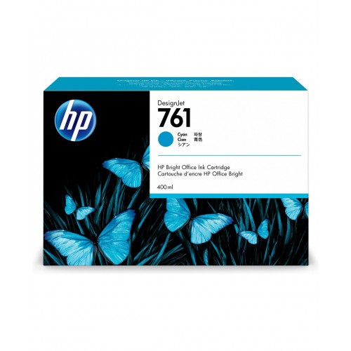 Картридж HP CM994A, №761, 400 мл, для HP Designjet T7100(CQ105A), голубой