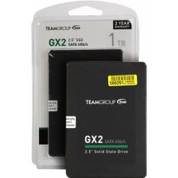 SSD-накопитель Team Group GX2 1TB, 2.5", 7mm, SATA-III 6Gb/s, T253X2001T0C101