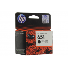 Оригинальный струйный картридж HP 651, Черный