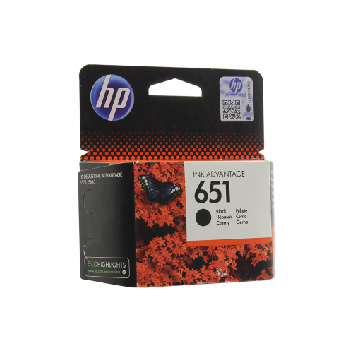 Оригинальный струйный картридж HP 651, Черный