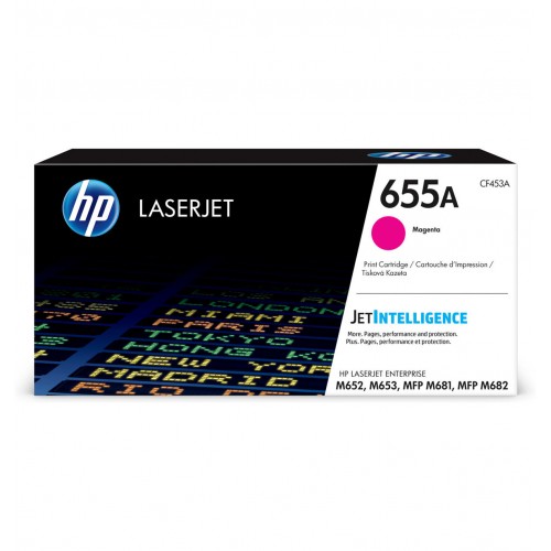 Картридж лазерный HP CF453A LaserJet 655A, оригинальный, пурпурный