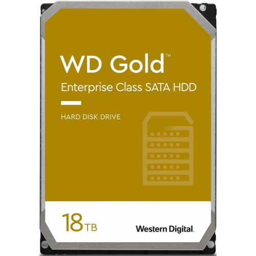 Жесткий диск повышенной надежности HDD 18Tb Western Digital GOLD SATA3 3,5" 7200rpm 512Mb WD181KRYZ