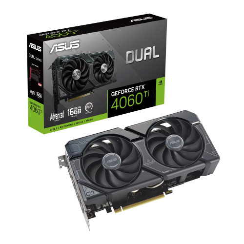 Видеокарта ASUS GeForce RTX4060Ti AE GDDR6 16GB 128-bit HDMI 3xDP DUAL-RTX4060TI-A16G